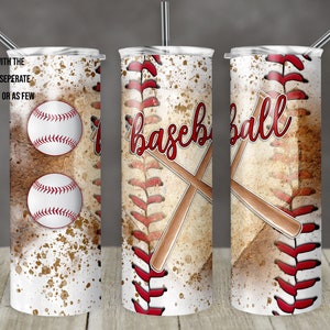 20 oz Skinny Tumbler Baseball  Personalize Names With Ball Sublimation Template Design Digital Download PNG Instant DIGITAL ONLY