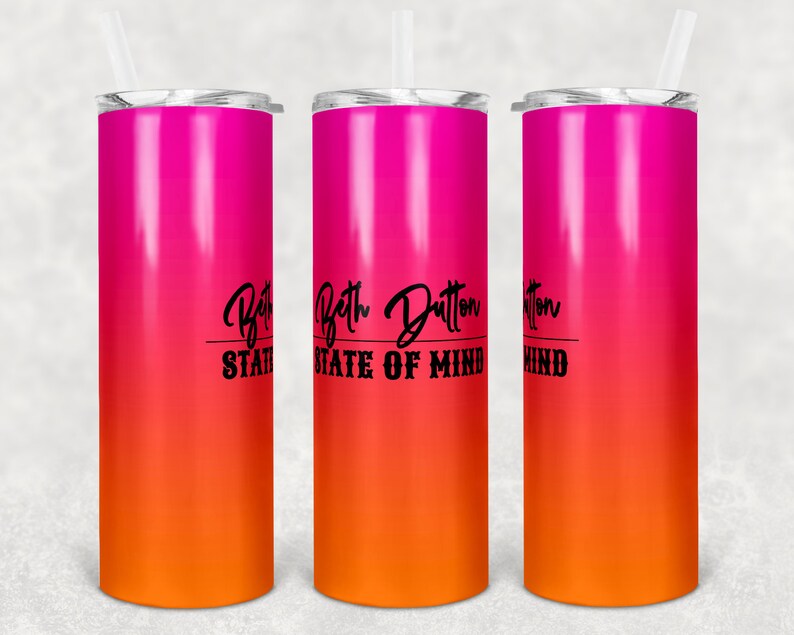 Download 20 oz Skinny Tumbler Sublimation Design Template Beth ...
