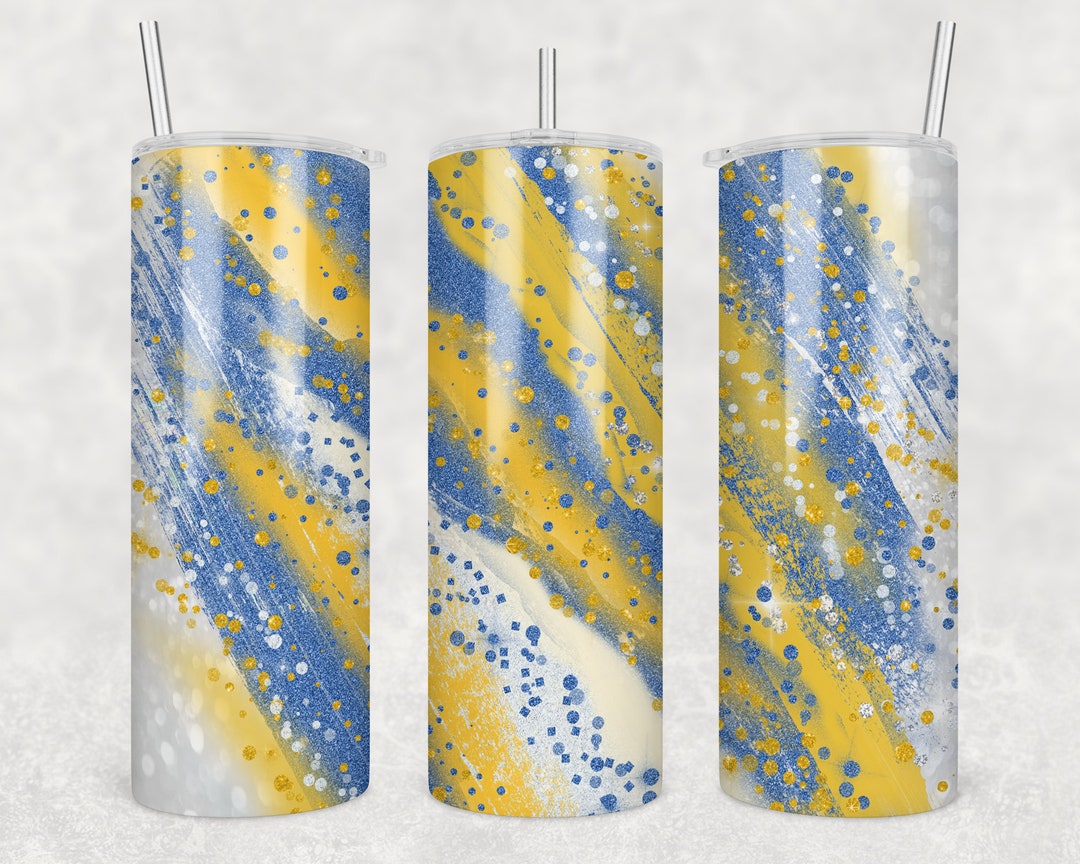 20 Oz Skinny Tumbler Sublimation Template Agate Milky Way Glitter Gold ...