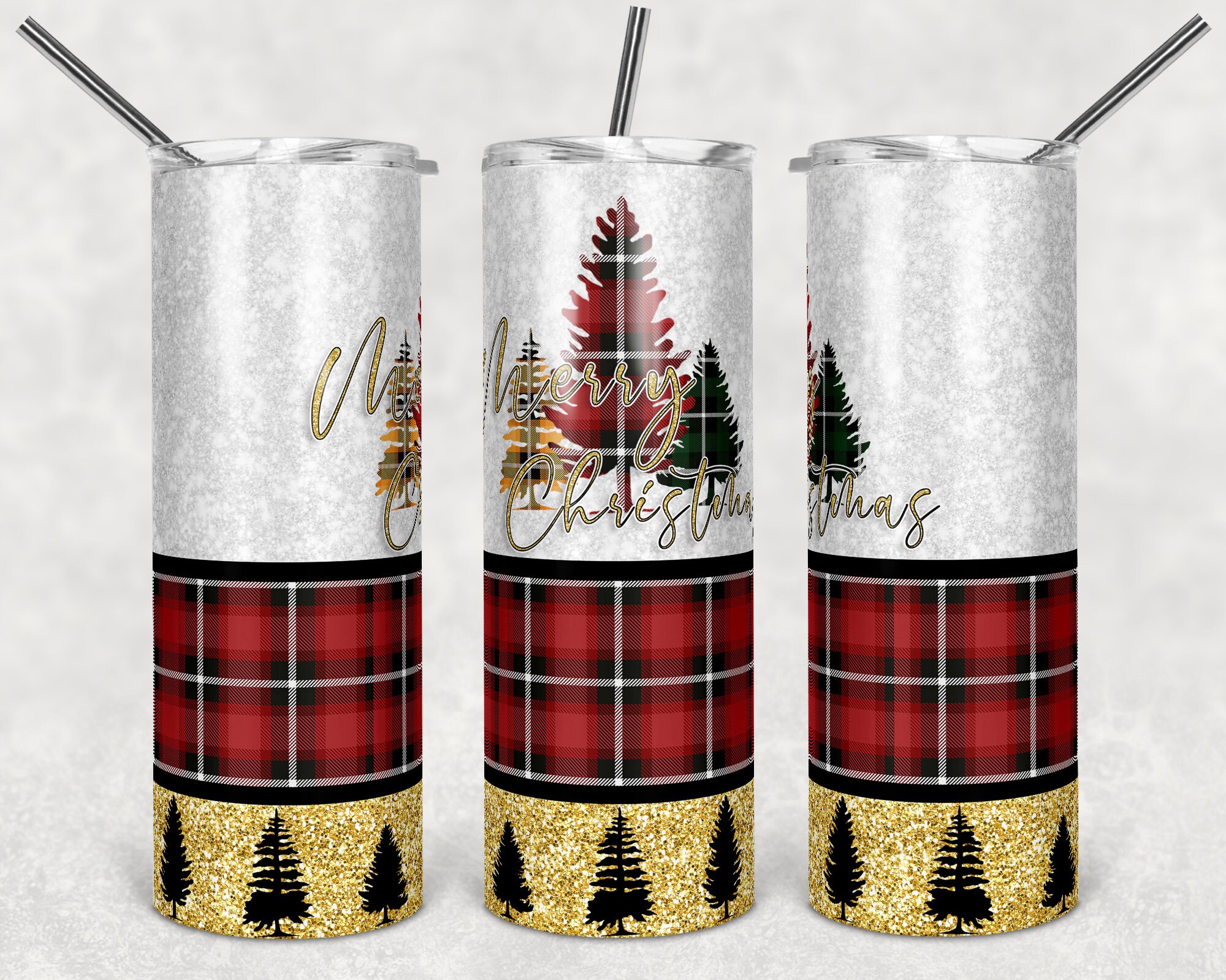 20 Oz Skinny Tumbler Sublimation Design Template Gold Glitter Swirl ...