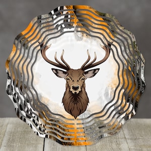Windspinner Design to Fit Wind Spinner Blanks Camo Hirsch Track Milky with Deer Center Hunting Hunter Personalize DIGITAL Datei download PNG