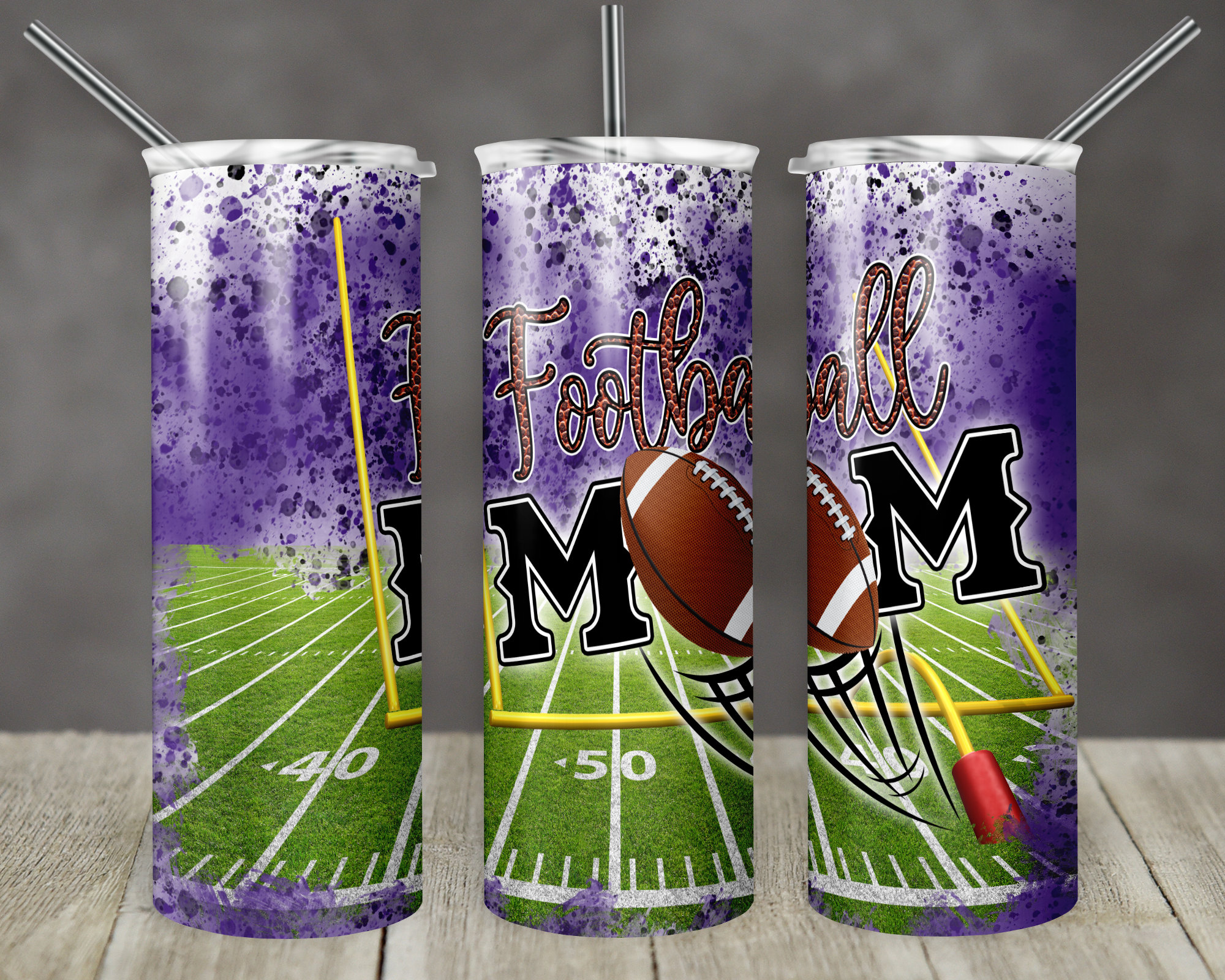 American Football Mom Tumbler 20oz Png Graphic by MiPaLow