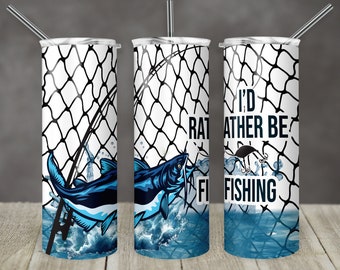 20 oz Skinny Tumbler Catfish Fishing fisherman Id rather be Fishing Sublimation Design Digital Download PNG Instant DIGITAL