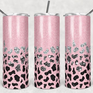 Glitter BUNDLE 20 Oz Skinny Tumbler Sublimation Design Template 7 Color ...