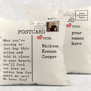 Carte postale Miss you Sublimation Design pour oreillers avec photo Étreindre cet oreiller Téléchargement numérique PNG DIGITAL UNIQUEMENT rts gobelets Tamara