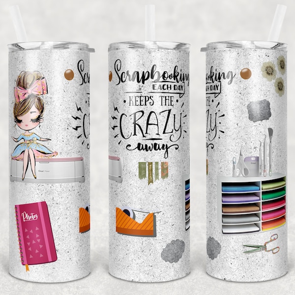 20 oz Skinny Tumbler Crafting Sublimation Scrapbooking Design  Digital Download PNG Instant DIGITAL ONLY rts tumblers Tamara