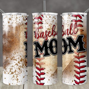 20 oz Skinny Tumbler Baseball Mom no bats Personalize Names With Ball Sublimation Template Design Digital Download PNG Instant DIGITAL ONLY