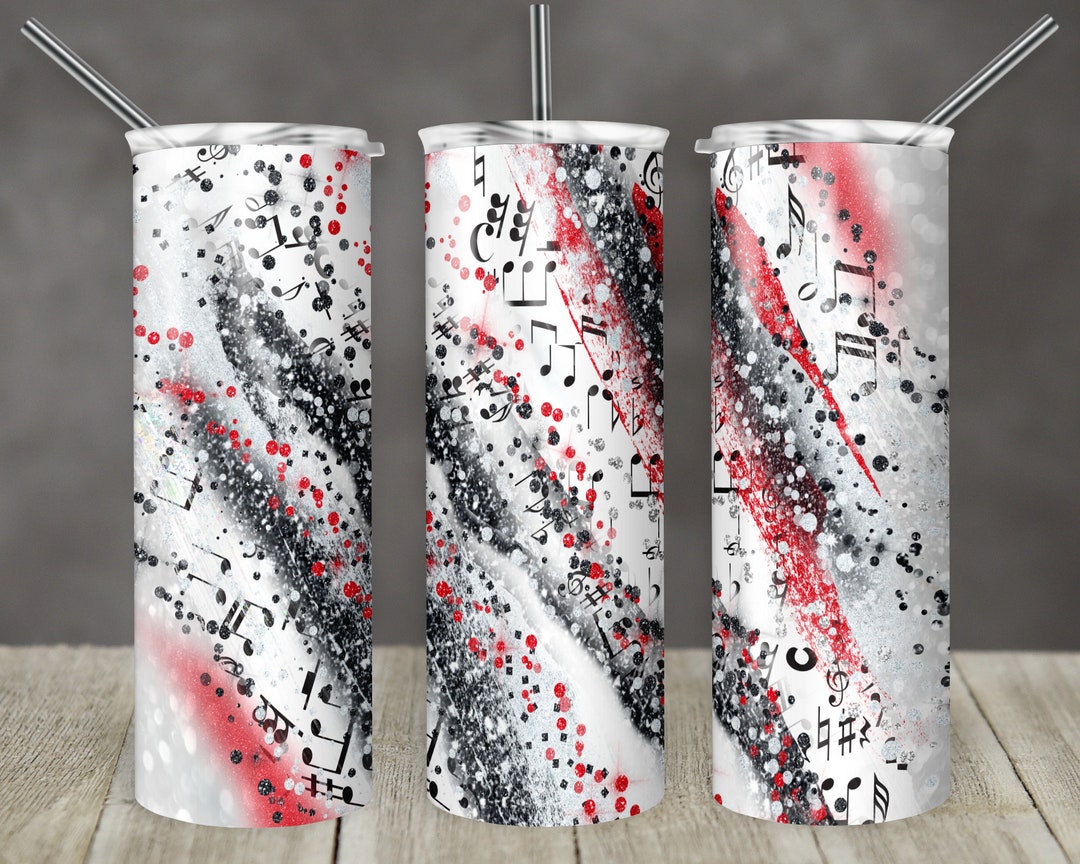 20 Oz Skinny Tumbler Sublimation Template Agate Milky Way Red Black ...