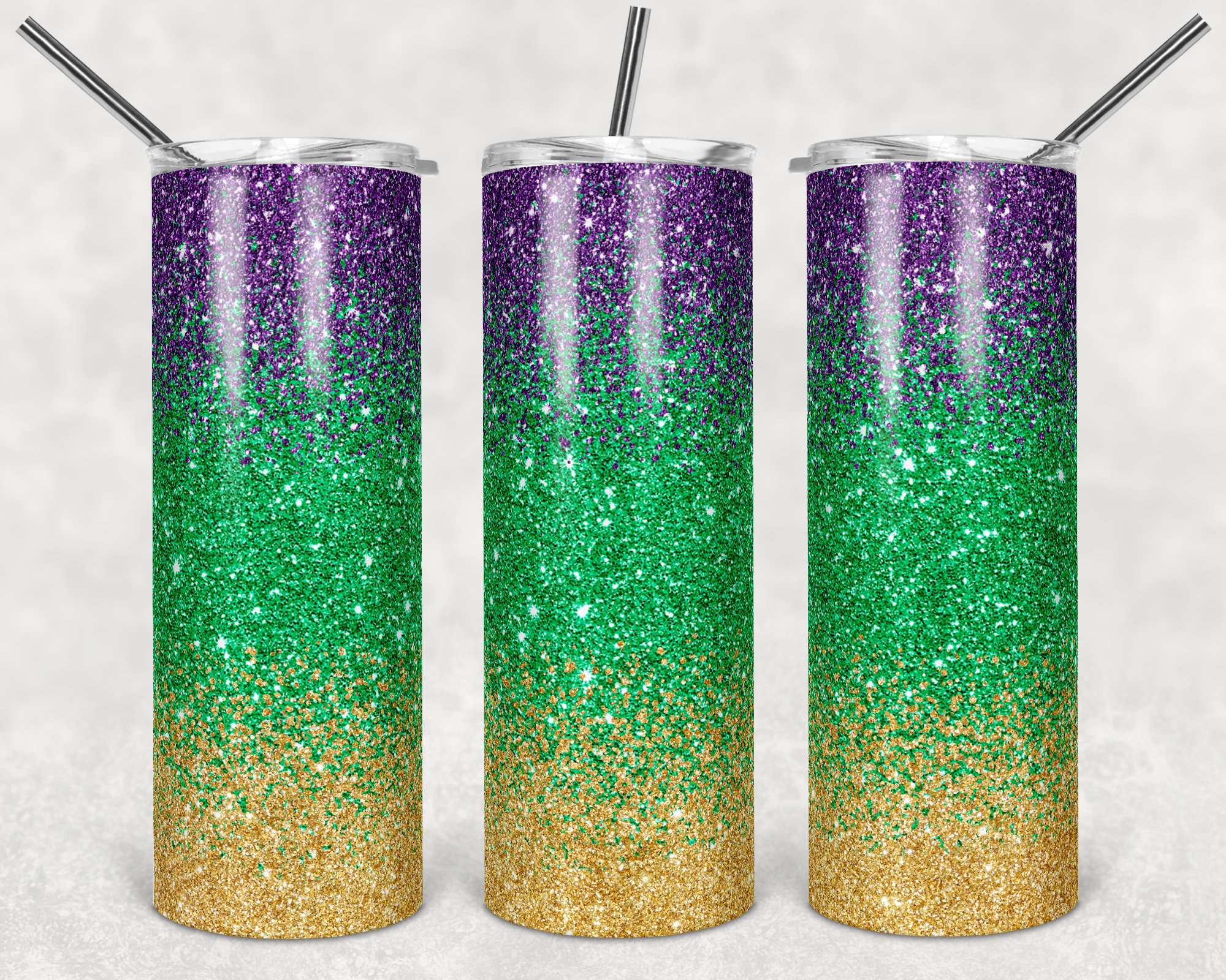 20 Oz Skinny Tumbler Sublimation Design Template Glitter Ombre Purple ...