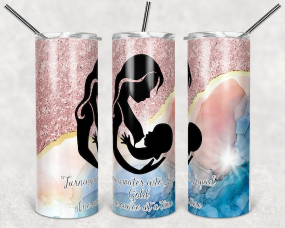 Download 20 Oz Skinny Tumbler Sublimation Design Template Breastfeeding Etsy