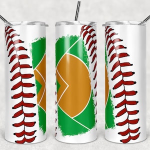 20 oz Skinny Tumbler Baseball Blank Field Laces non glitter Sublimation Design Template Design Digital Download PNG Instant DIGITAL ONLY