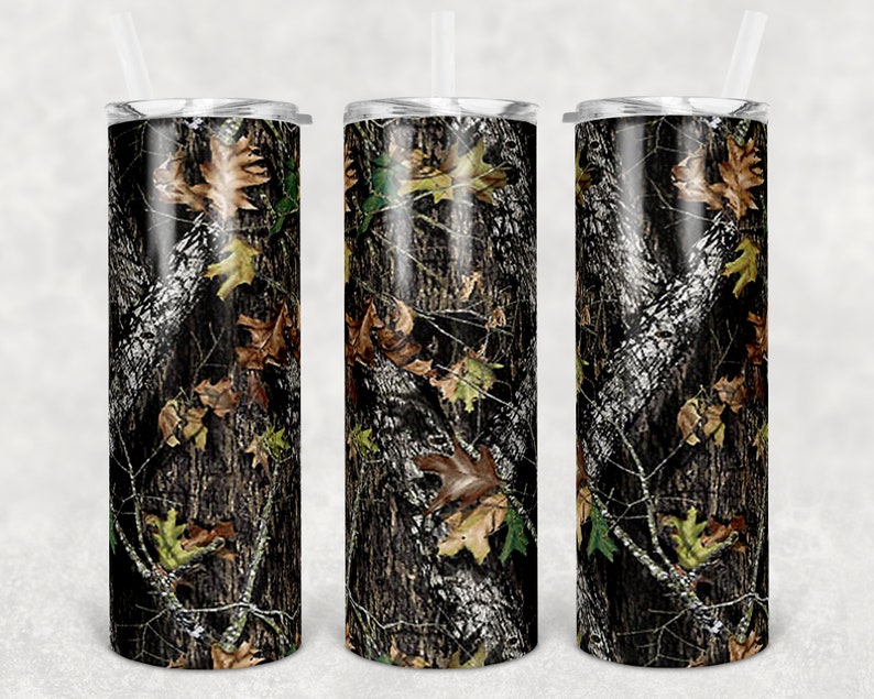 Download 20 oz Skinny Tumbler Sublimation Design Template Camo ...