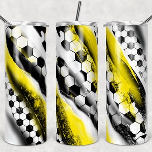 20 Oz Skinny Tumbler Sublimation Template Milky Way Solid Yellow Black ...