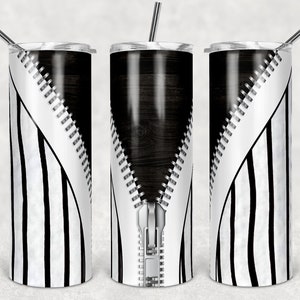 20 oz Skinny Tumbler Black Jersey Zipper Sublimation Design Template Design Digital Download PNG Instant DIGITAL ONLY rts tumblers Tamara