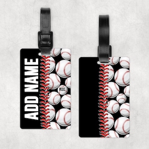 Gepäck Tasche Stil Tag Personalisieren Baseball Schnürsenkel Sublimation Design PNG Instant DIGITAL Personalisieren Digital Instant Download Png
