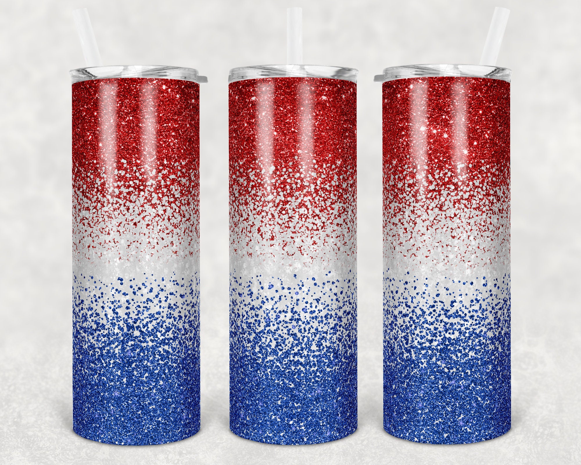 20 oz Skinny Tumbler Sublimation Design Template Glitter Ombre | Etsy