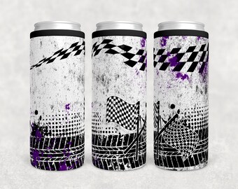 Beach Vibes Leopard-Slim Can Cooler Template-Sublimation Download-Digital Download
