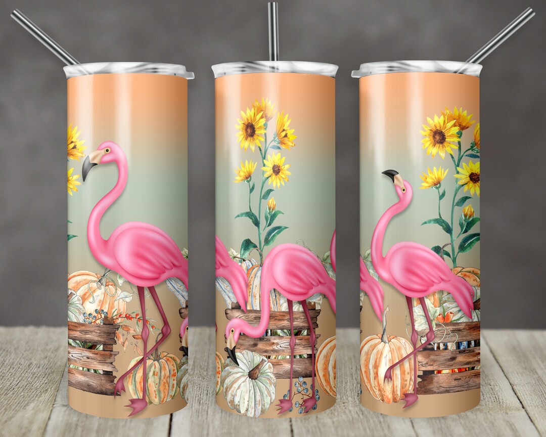 20 Oz Skinny Tumbler Sublimation Design Template Fall Leaves Fall ...