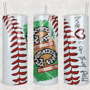 20 oz Skinny Tumbler Baseball GiGi Glitter Heart on Field Laces Sublimation Design Template Design Digital Download PNG Instant DIGITAL ONLY