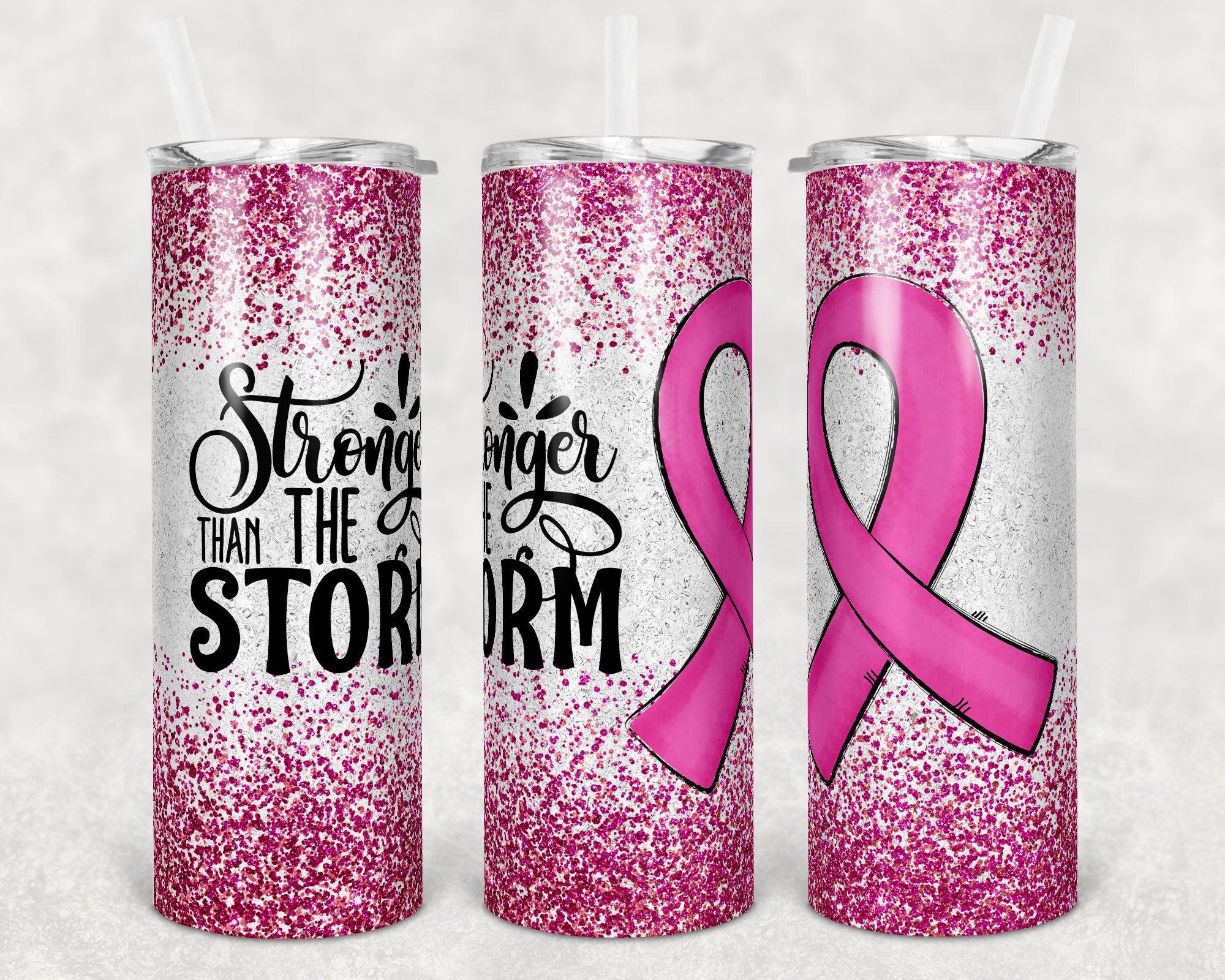Mother's Day Gifts Breast Cancer Mom Tumbler 20oz MomLife Pink Ribbon