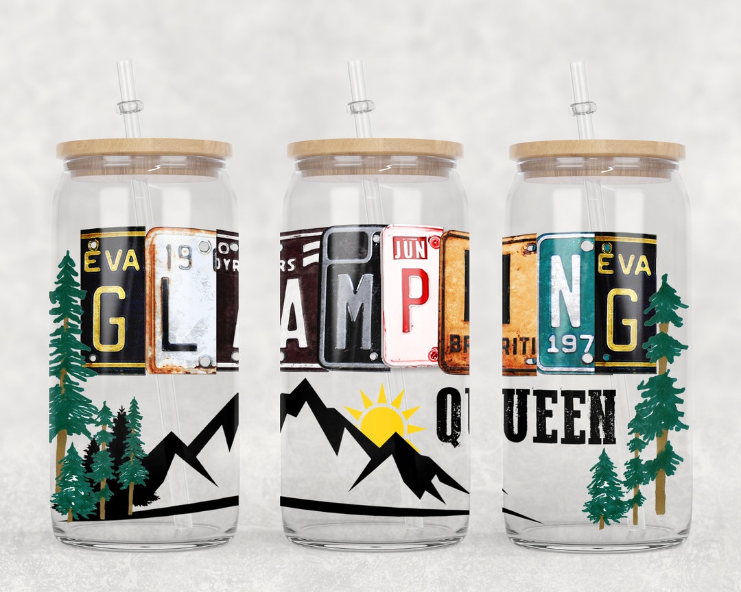 16 Oz Libbey Glass Can Tumbler Sublimation Design License Plate Blank ...