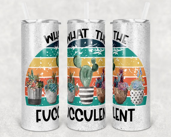 Download 20 oz Skinny Tumbler Sublimation Glitter What the ...