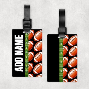 Gepäck Tasche Stil Tag Personalisieren Fußball Sublimation Design PNG Instant NUR DIGITAL Personalisieren Digital Instant Download Png
