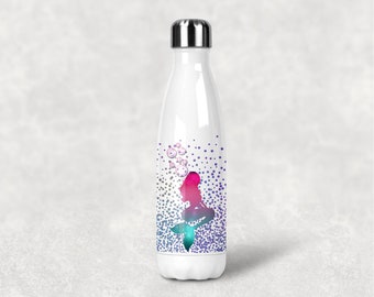 Water Bottle Tumbler Glitter Mermaid Sublimation Design  Digital Download PNG Instant DIGITAL ONLY rts tumblers Tamara ombre bottles