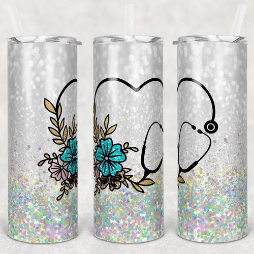 20 Oz Skinny Tumbler Sublimation Template Milky Way Green - Etsy