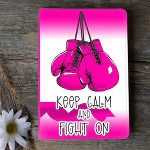 Journal Sublimation Design Template Cancer Pink  Fight On Digital Download PNG DIGITAL Floral Cancer Journey Journal Teal Ribbon