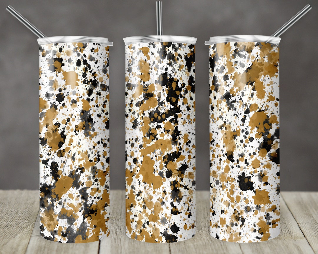 20 Oz Skinny Tumbler Sublimation Powerwash Gold Black Add Your Own Logo ...