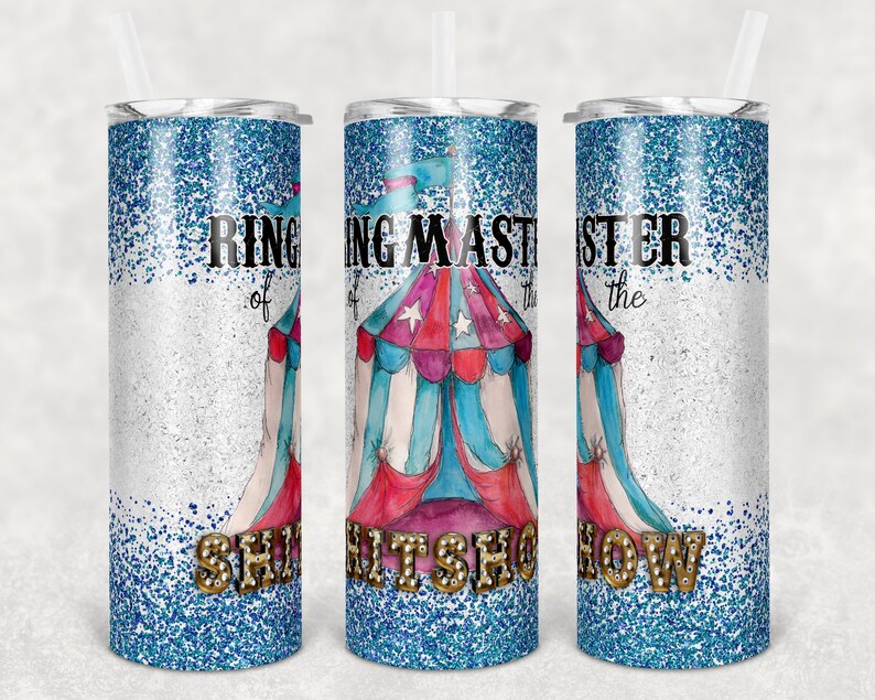 Download 20 oz Skinny Tumbler Sublimation Ringmaster of the ...