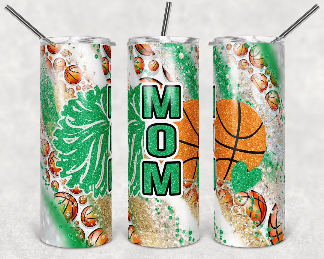 20 Oz Skinny Tumbler Sublimation Template Milky Way Glitter Sports ...