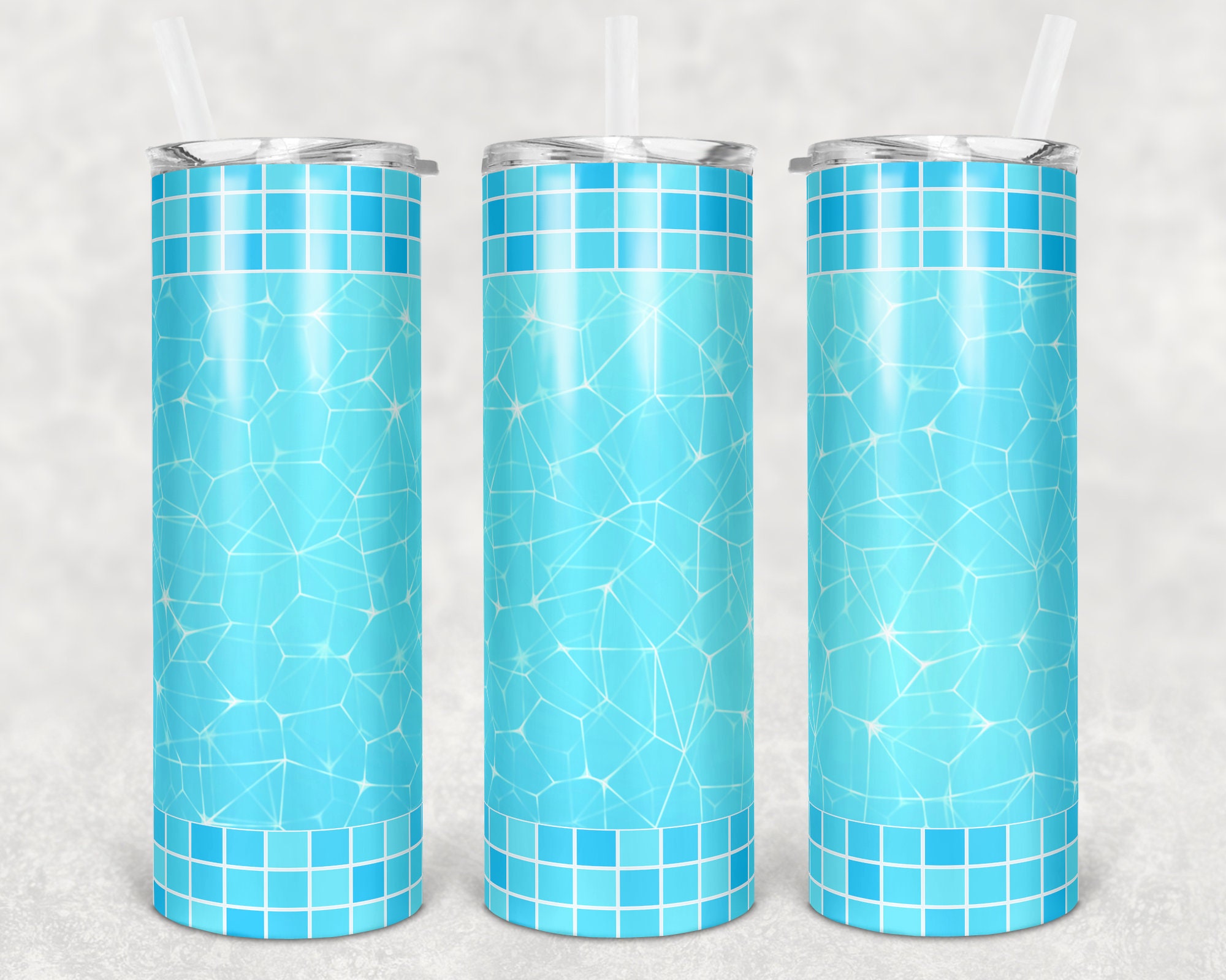 20 oz Skinny Tumbler Swimming Pool Summer Sublimation Design  Digital Download PNG Instant DIGITAL ONLY rts tumblers Tamara