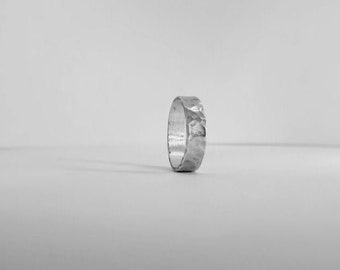 Sterling Silver Hammered Ring