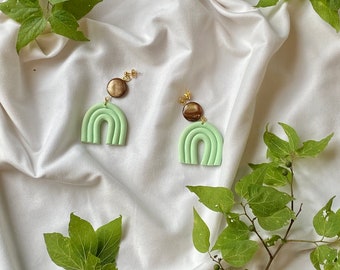 Mint Arched Earrings