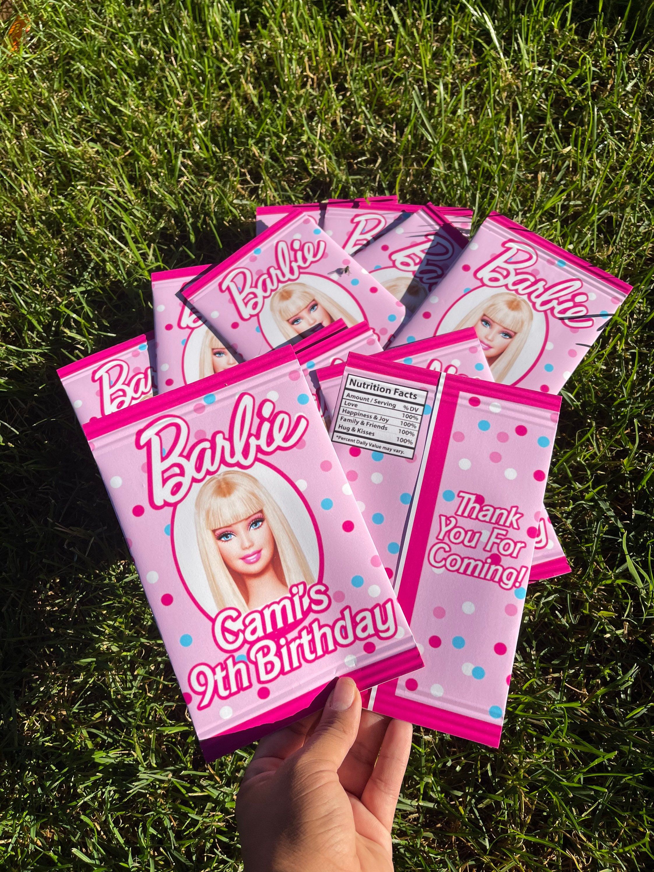 Barbie Chip Bags Barbie Theme Party Barbie Party Favors | Etsy