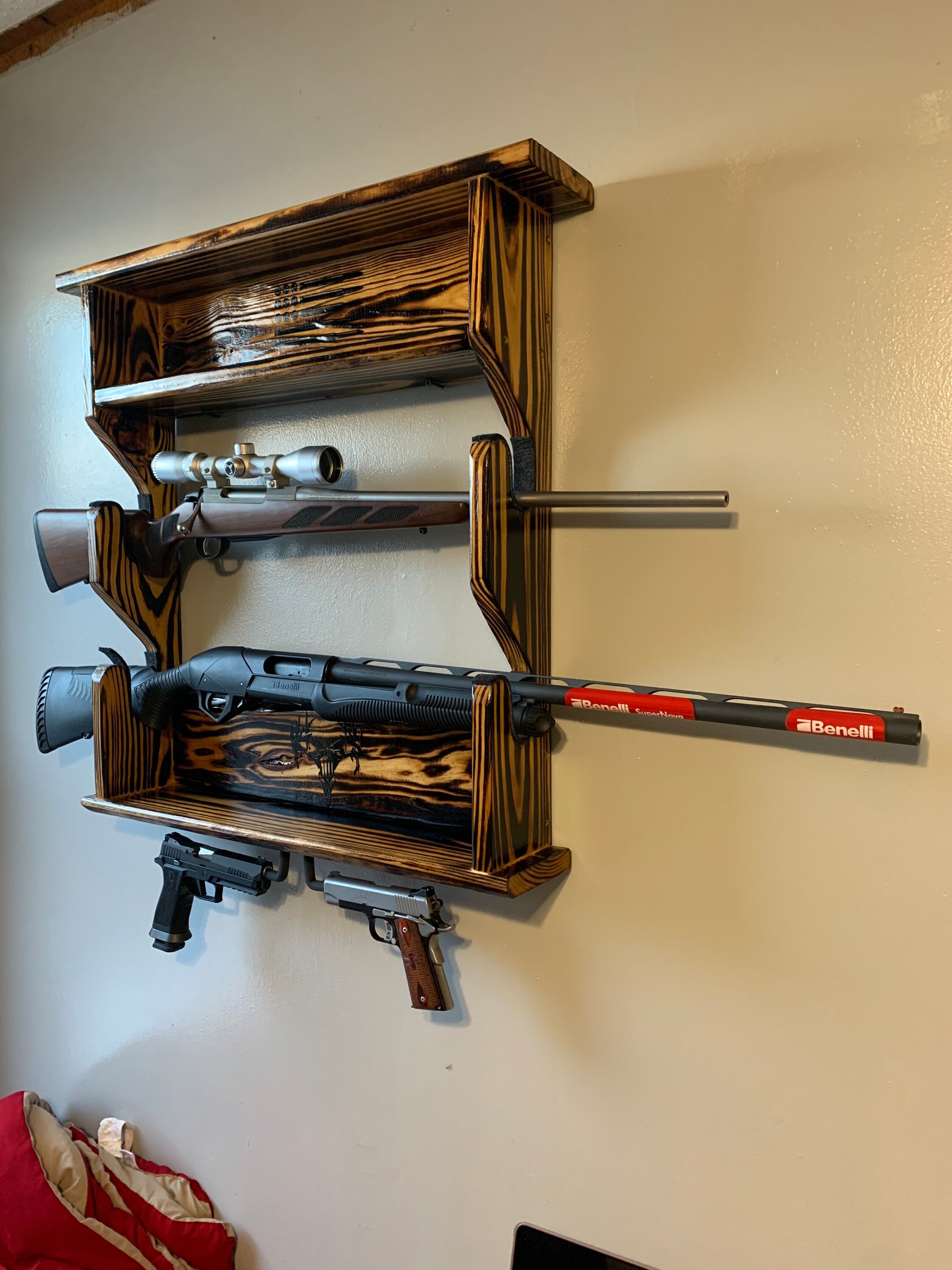 Gun Rack Storage Rack Handgun Etsy