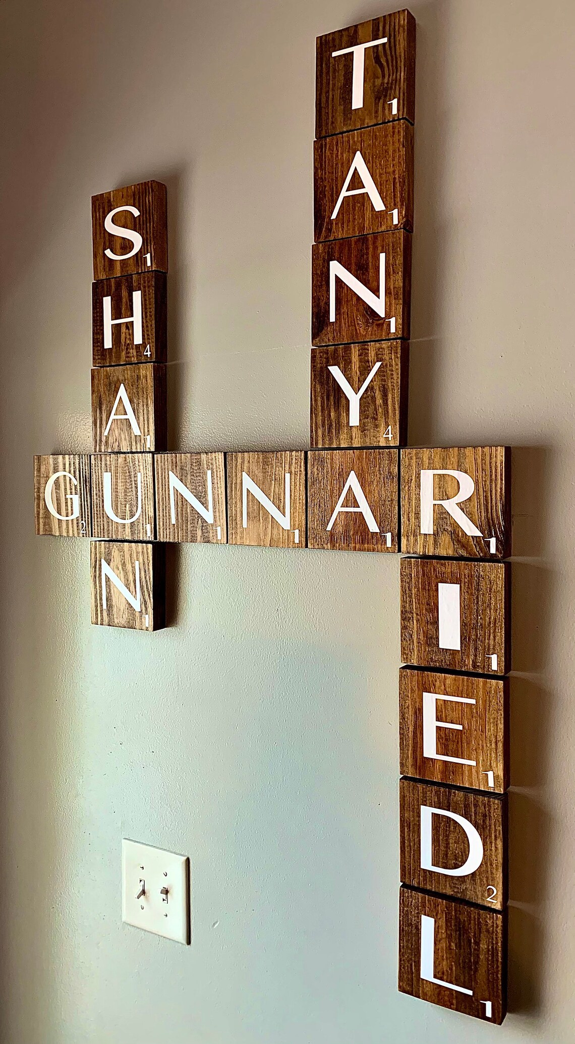 Scrabble Wall Tiles Wall Scrabble Etsy