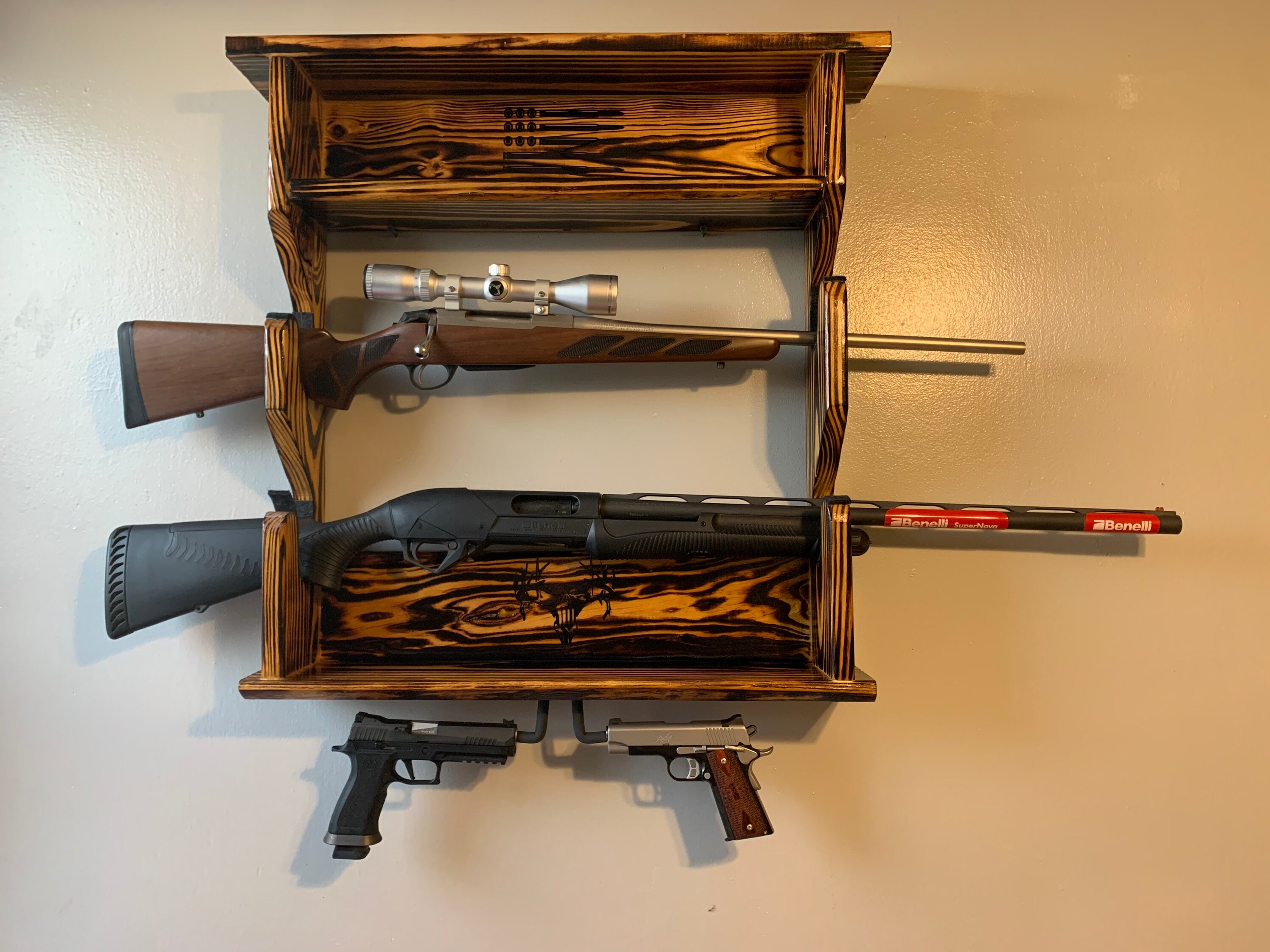 Gun Rack Storage Rack Handgun Etsy