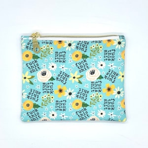 Bolsita con cremallera / Monedero / Neceser / Estuche de maquillaje / Organizador (con palabrotas) imagen 5