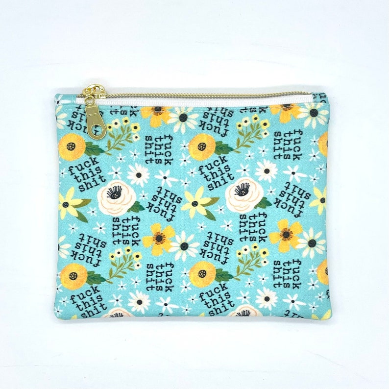 Bolsita con cremallera / Monedero / Neceser / Estuche de maquillaje / Organizador (con palabrotas) imagen 5
