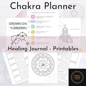Chakra Planner | Spiritual Chakra Planner | Notebook | Printable Pages | Alignment Planner |  Awakening Notebook | Journal | Spiritual Diary