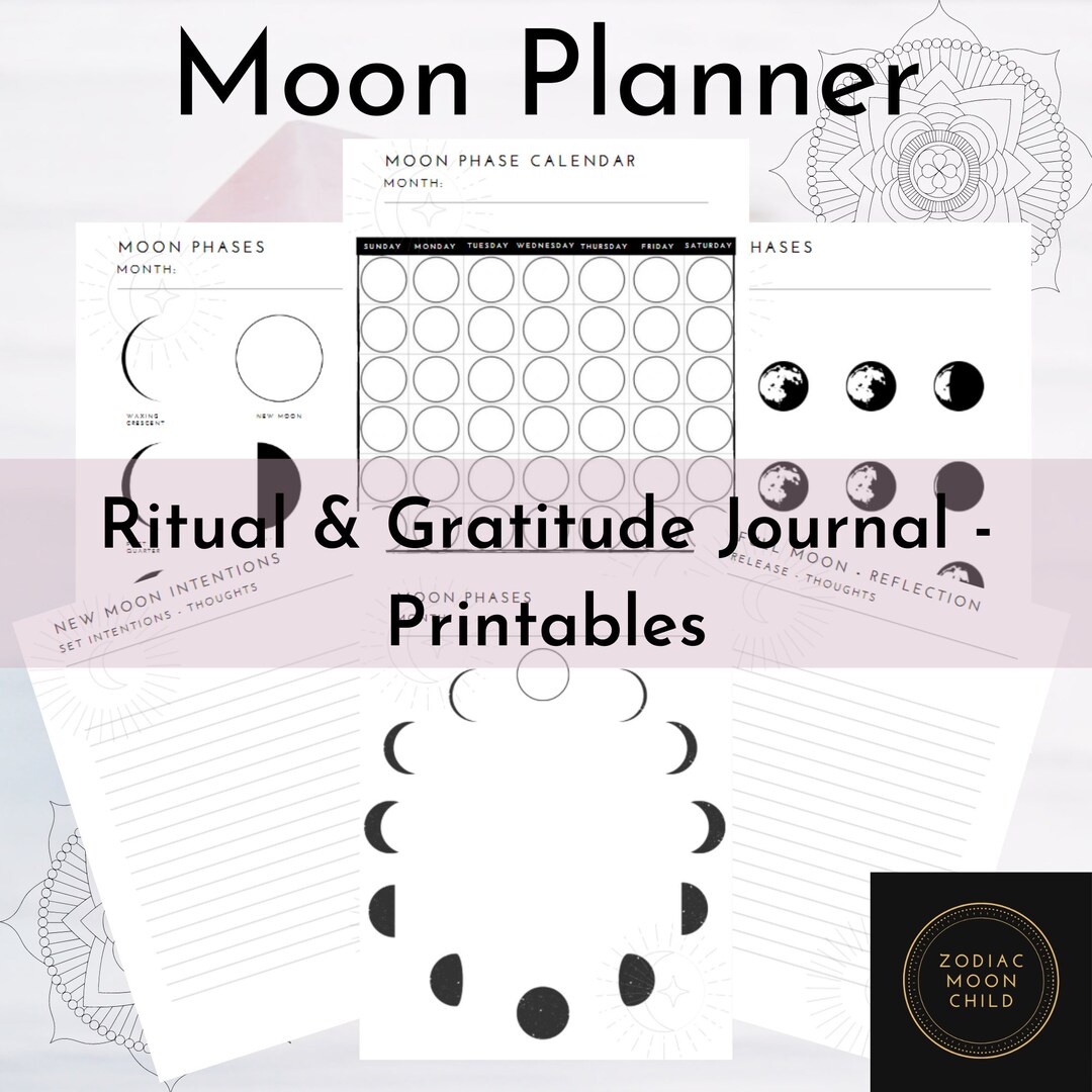 Planner Ritual Spiritual Moon Planner: Ritual Journal Printable Pages (PDF Download ...