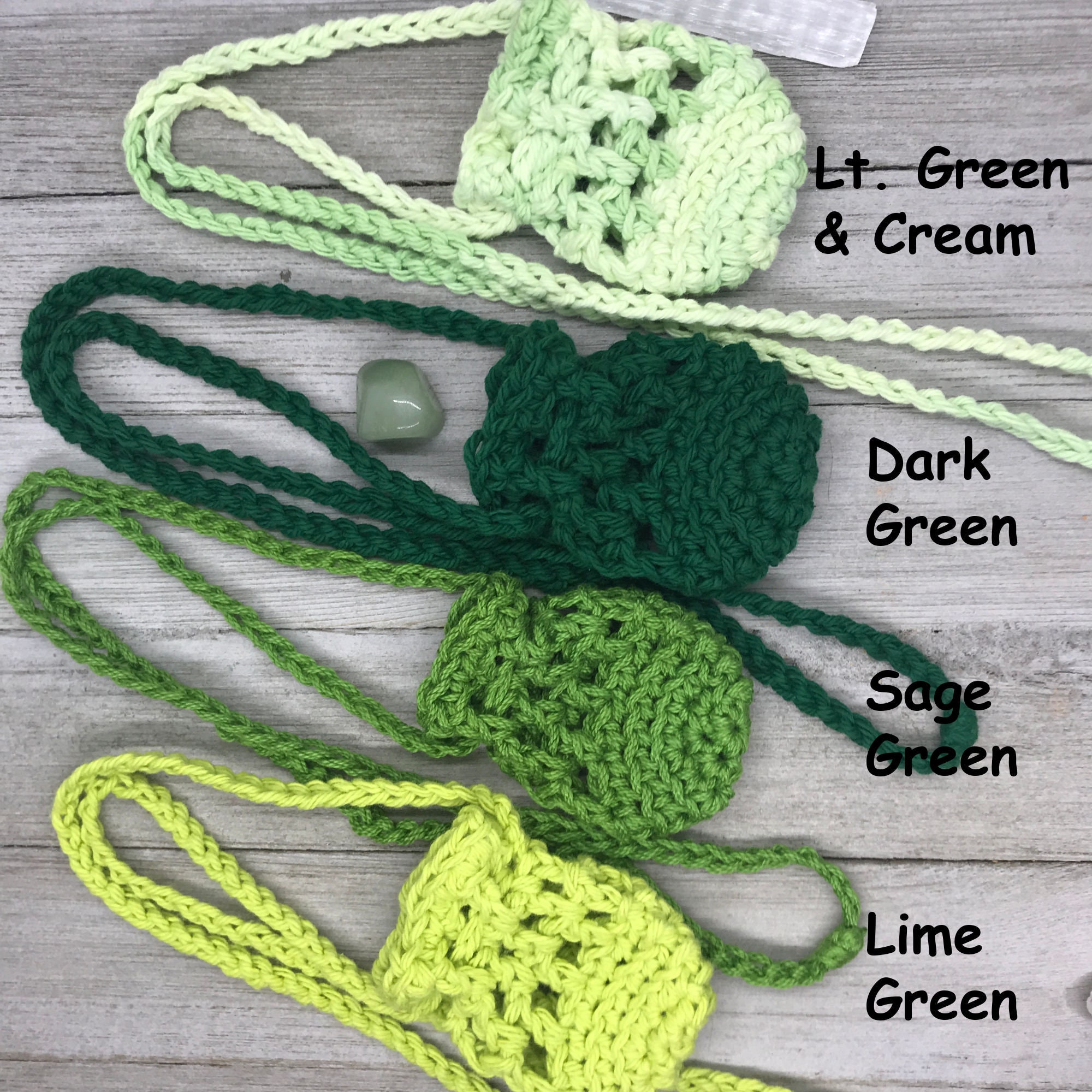 Drawstring Crystal Pouch Necklace Healing Crystal Pouch Etsy