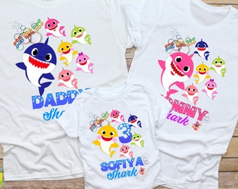 Baby Shark Birthday Shirt Boy Etsy