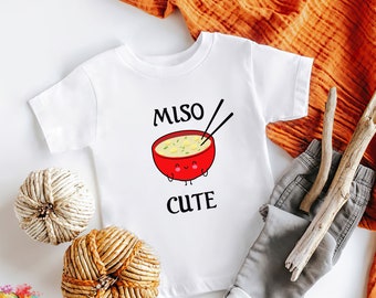 Miso Cute Shirt, Funny Food Pun Kids Shirt, Sushi Kids Tee, Cute Chinese Shirt, Hipster Toddler shirt