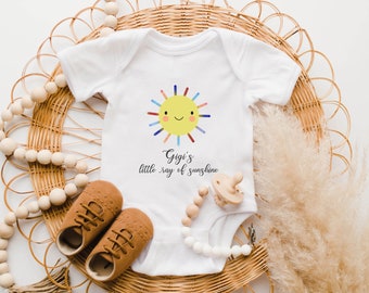Gigi Baby Onesie®- Cute Gigi's Little Ray of Sunshine Onesie® - Cute Godmother Bodysuit