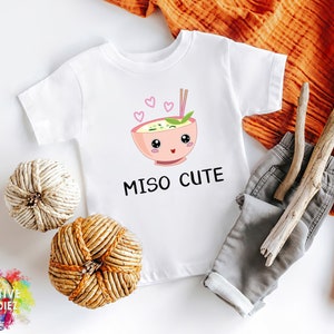 Miso Cute Onesie® Pink Girl , Baby Shower Gift, Baby Boy Clothes, Funny Onesie®, Sushi Onesie®, Cute Baby Onesie®, Baby Onesie® Girl image 2