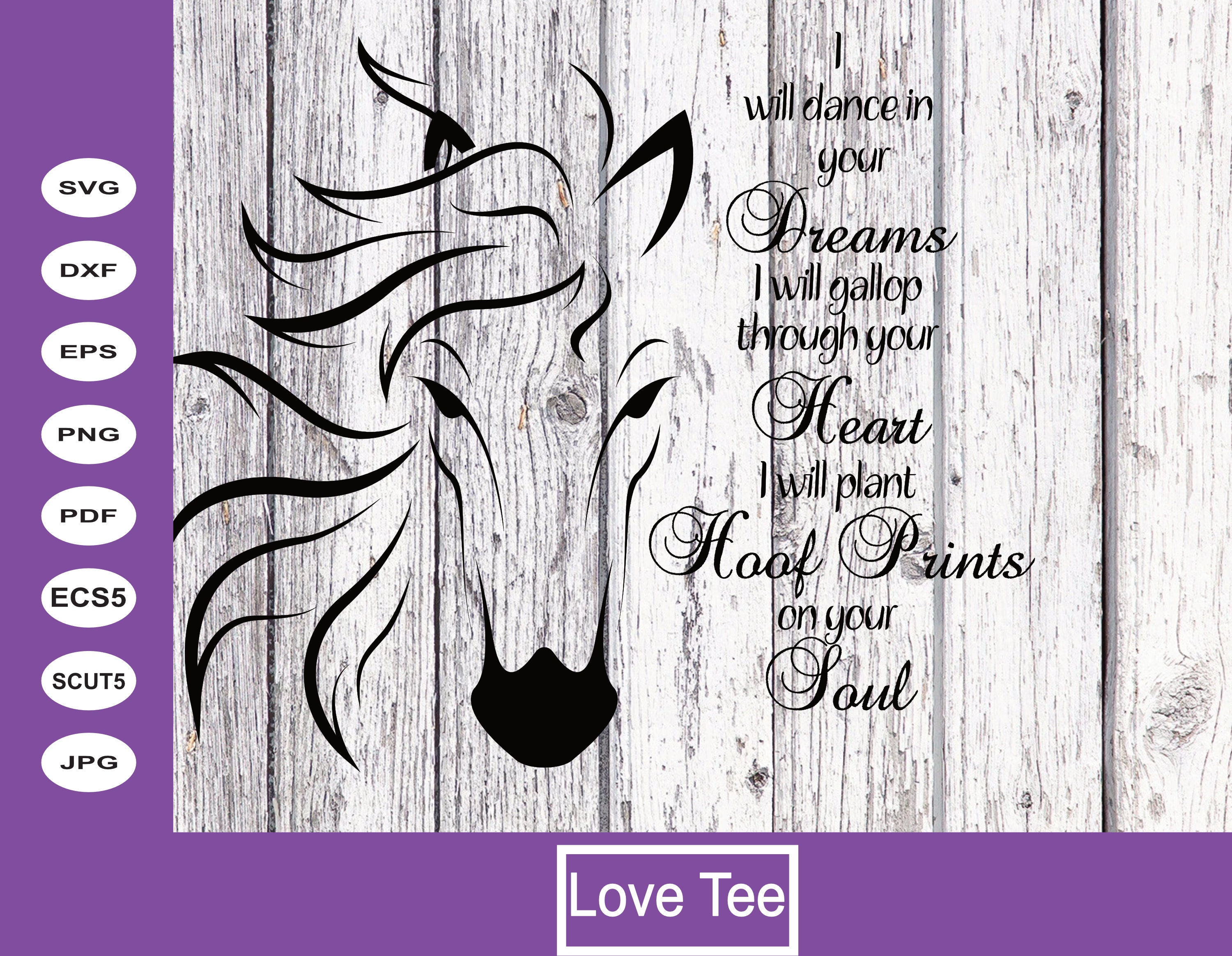 Horse Dream Quote Etsy